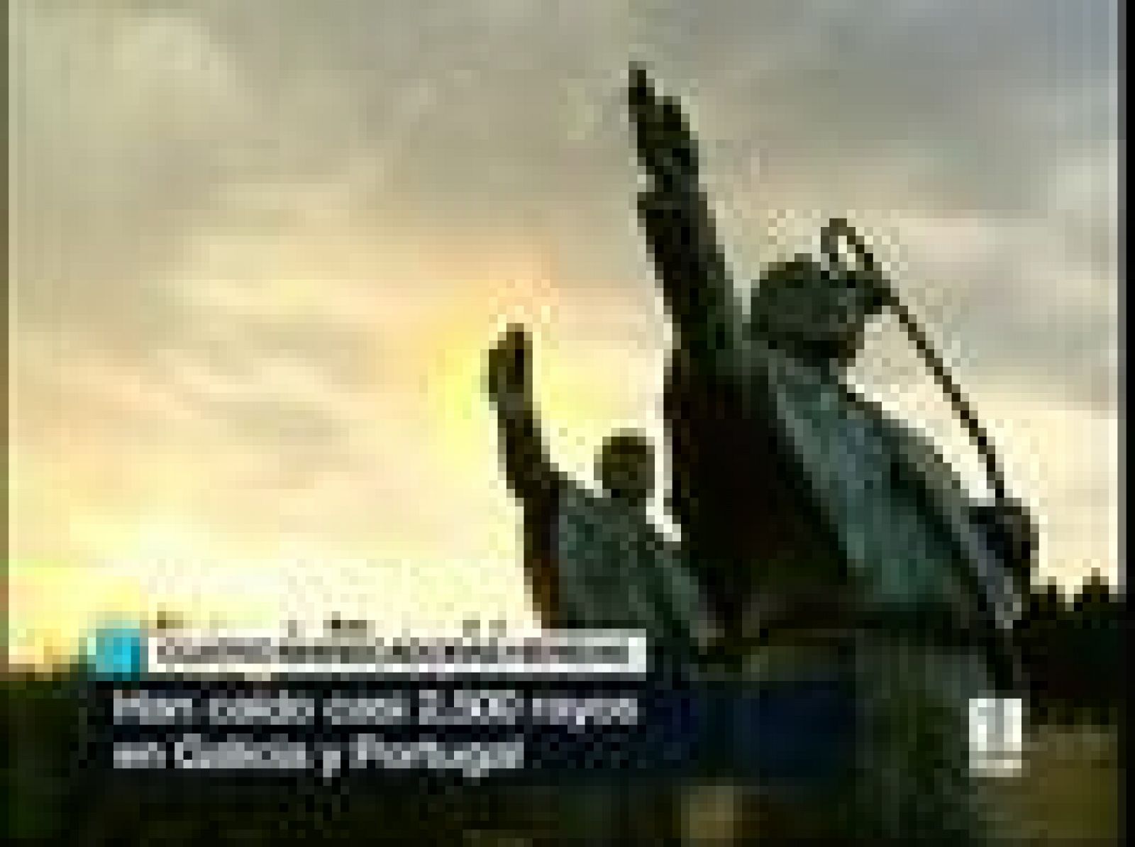 En Galicia se han despertado hoy con una tormenta eléctrica | Ver