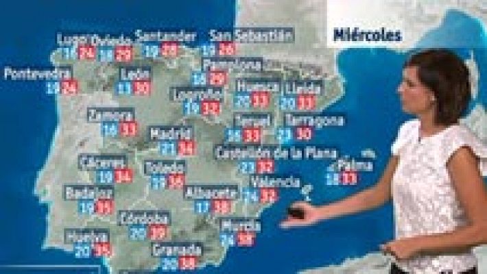 El tiempo - Calor en casi todo el país y nubes en el tercio norte