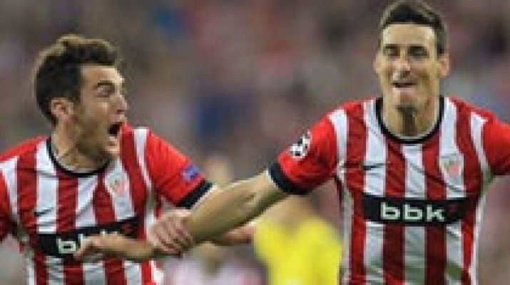 Aduriz se aprovecha del despiste del Nápoles (2-1)