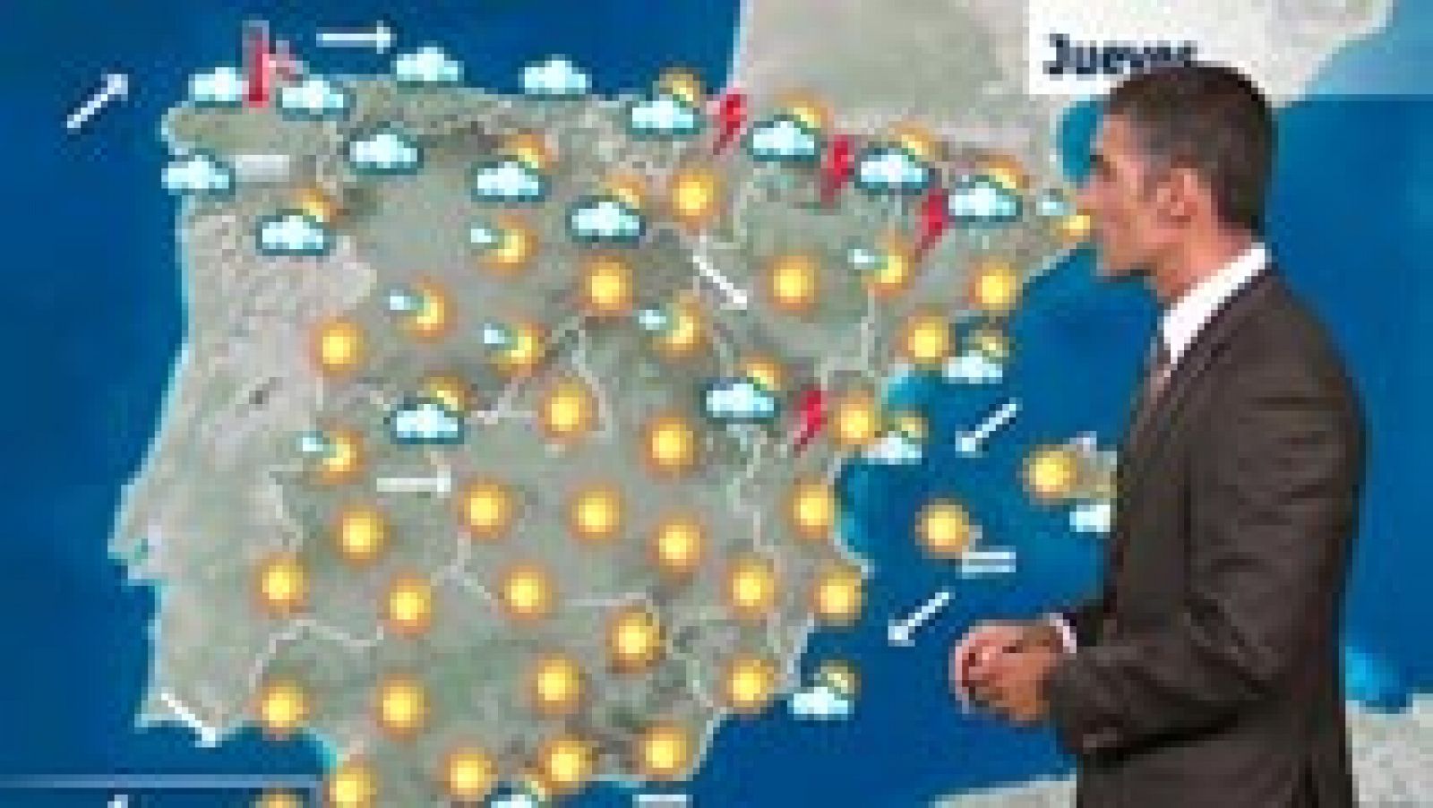 El tiempo: Bajada de temperaturas en la Cornisa cantábrica y calor en centro y sur peninsular | RTVE Play