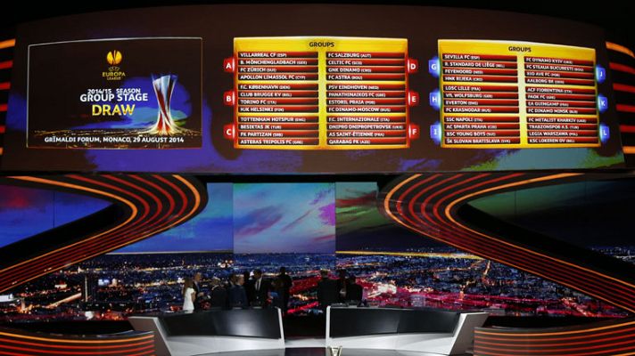 Telediario 1 - Sorteo asequible para Sevilla y Villarreal en la Europa League