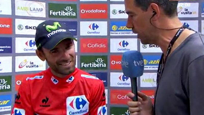 El líder de la Vuelta ha reconocido los nervios y la tensión que se han vivido en el final de la etapa 8.