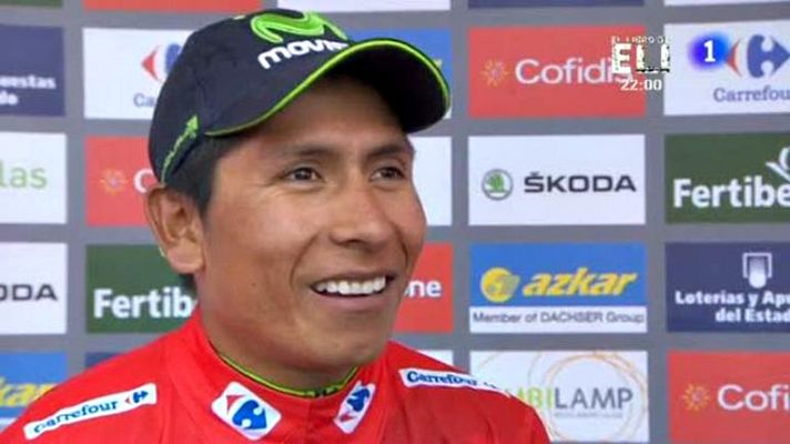 Vuelta ciclista a España - Nairo Quintana: "Sea Valverde o yo, lo importante es la victoria para el equipo"