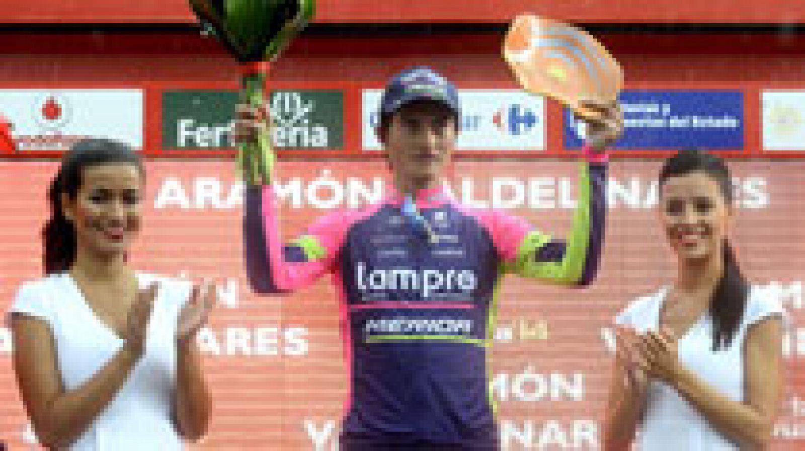 Del calor de Andalucía y La Mancha hemos pasado a la lluvia y el granizo de Aragón. En el segundo final en alto de la Vuelta ciclista a España 2014, el ciclismo colombiano ha triunfado en Valdelinares ya que Winner Anacona (Lampre) ha vencido la etapa y Nairo Quintana (Movistar) se convierte en el líder.