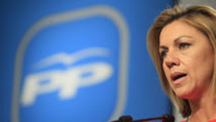 Telediario 1 - Cospedal pide que no dar "un portazo" a la reforma electoral