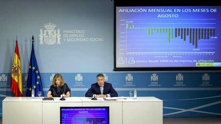 Informativo 24h - Sube el paro y baja la afiliación en agosto
