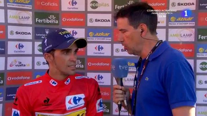 Vuelta ciclista a España - Contador: "Me he limitado a vigilar a los que están más cerca"