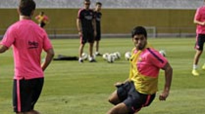 Telediario 1 - Luis Suárez continúa con su puesta a punto