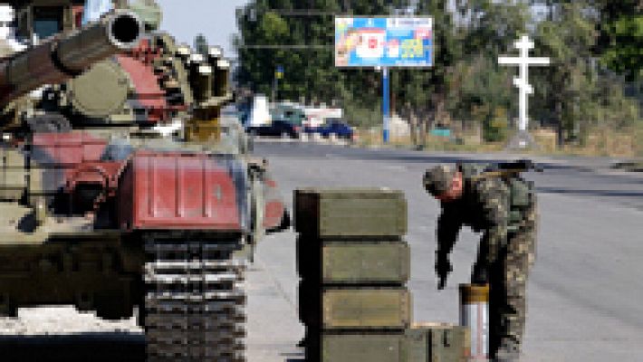 Combates antes del alto el fuego en Ucrania