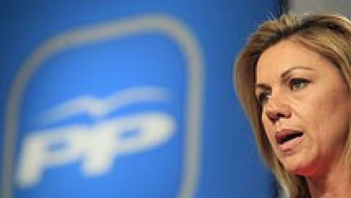 Telediario 1 - Cospedal ofrece una coalición a los partidos no soberanistas