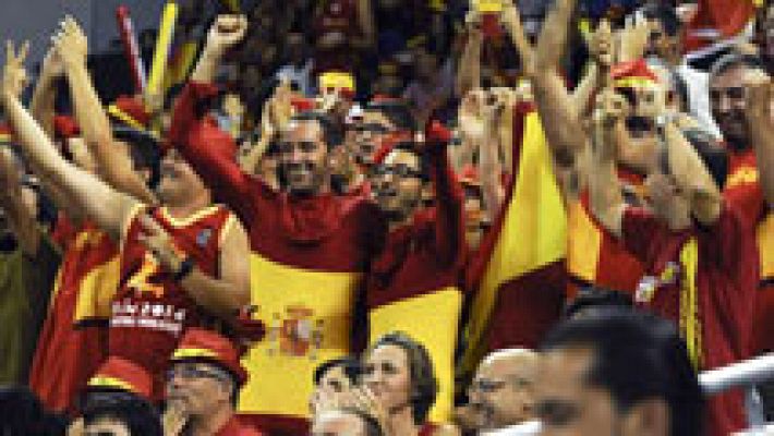 La selección española de baloncesto juega en casa, y se nota