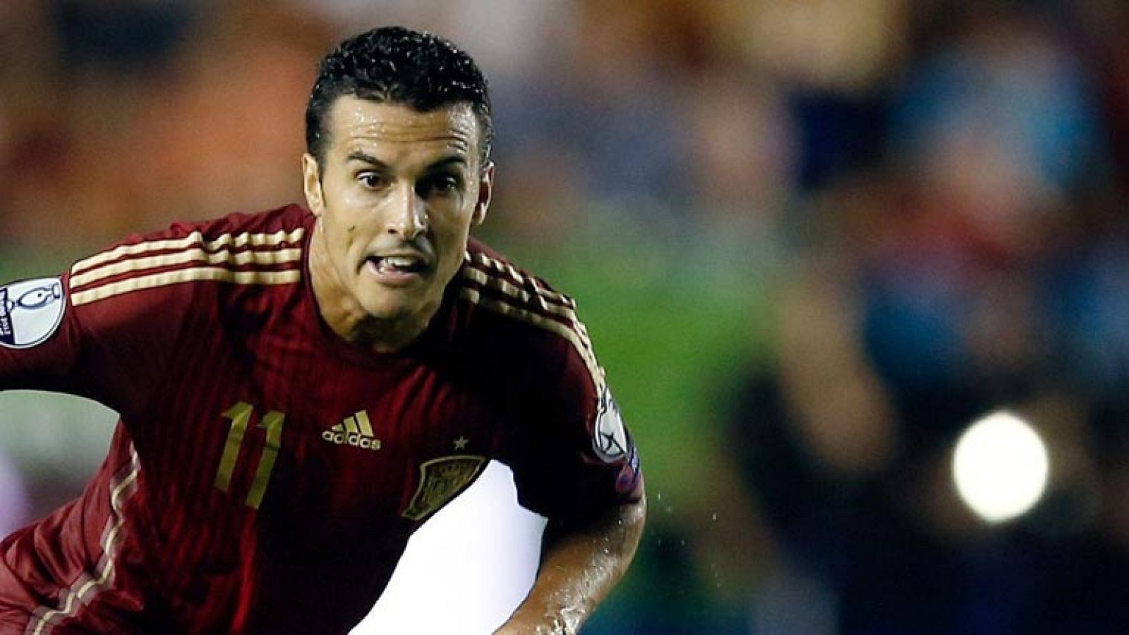 Pedro se ha encargado de redondear el marcador con un golazo, fruto de su conexión canaria con David Silva, el hombre más destacado del partid ante Macedonia (5-1).