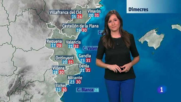 L'informatiu - Comunitat Valenciana - El tiempo en la Comunidad Valenciana - 08/09/14