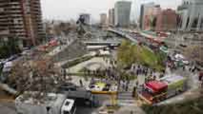 Catorce heridos en un atentado en Santiago de Chile 