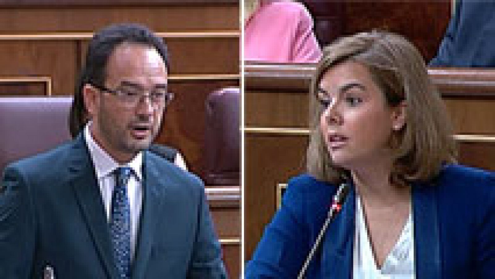Informativo 24h: Sáenz de Santamaría se enfrenta al nuevo portavoz del PSOE por la elección de alcaldes | RTVE Play