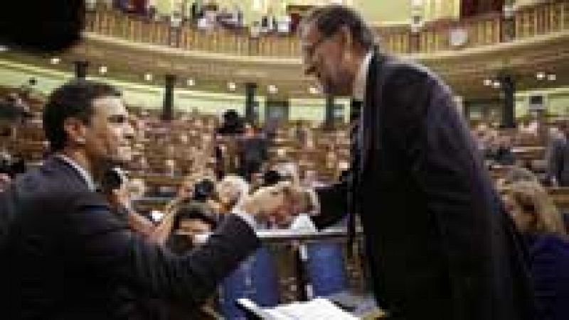 Sánchez y Rajoy se reprochan la situación económica en su primer cara a cara en el Congreso