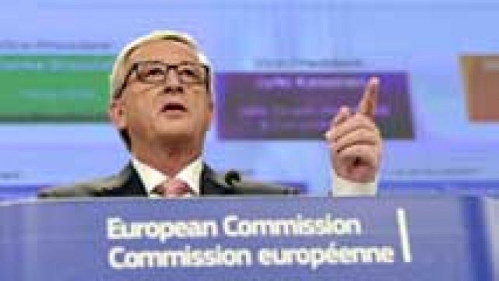 Telediario 1 - Juncker anuncia su nuevo gobierno