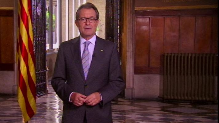 Discurso institucional íntegro de Artur Mas en la Diada de 2014