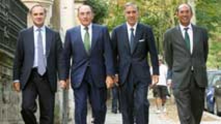 Telediario 1 - Despedida a Emilio Botín