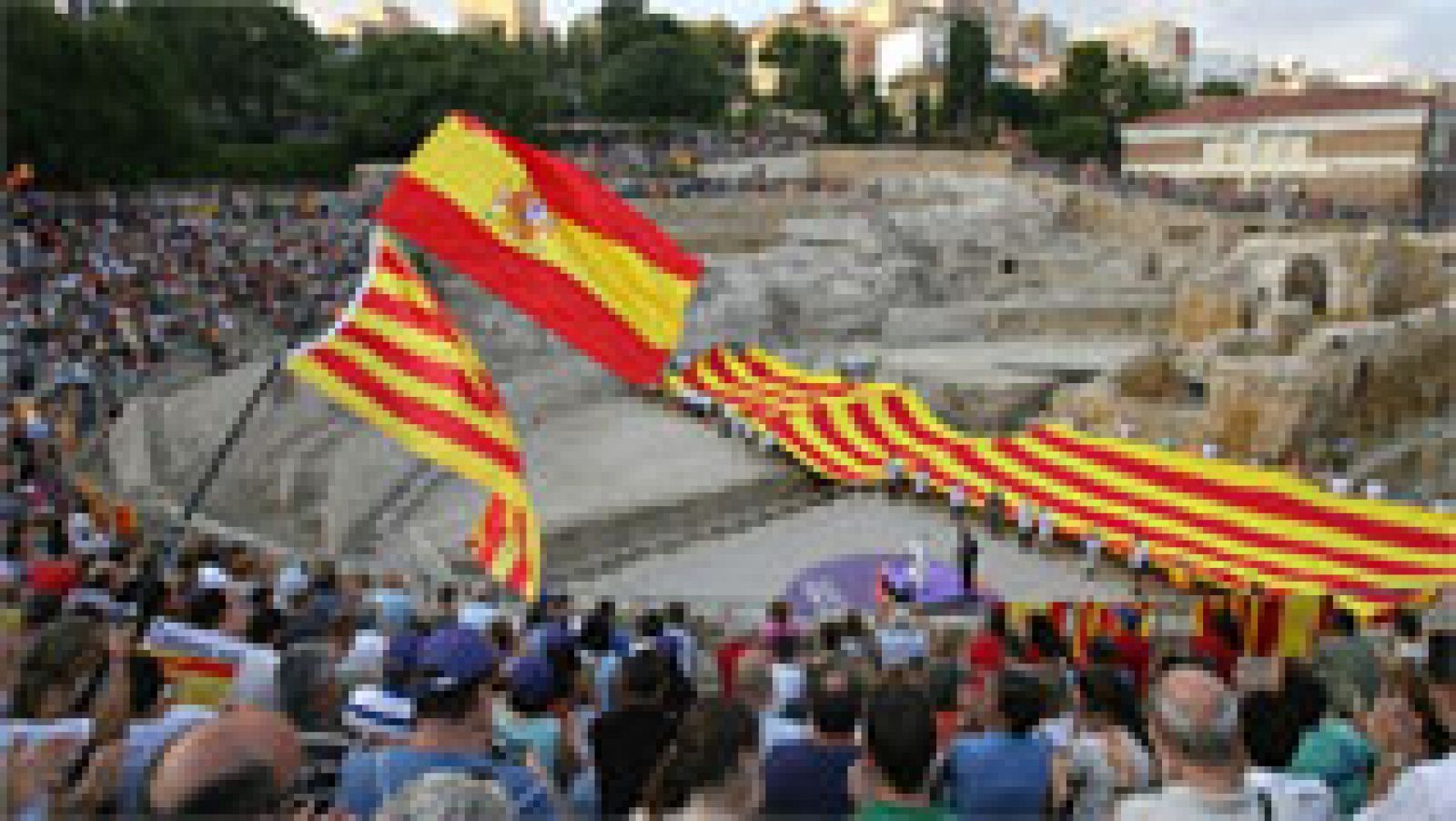 Telediario 1: Acto en Tarragona contra la consulta soberanista | RTVE Play