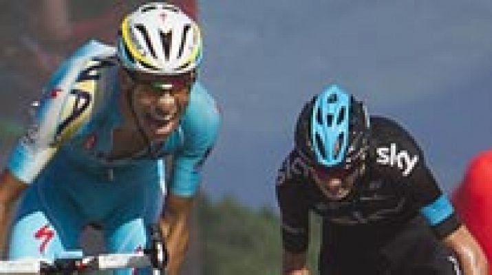Telediario 1 - Froome asusta a Contador y Aru firma un doblete
