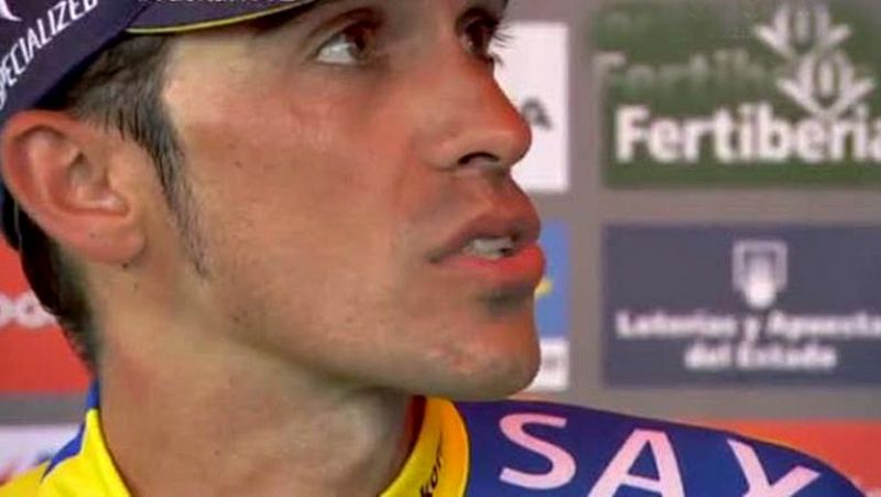 El español Alberto Contador (Tinkoff-Saxo), líder de la Vuelta 2014, se ha mostrado convencido de poder defender su privilegiada posición en la penúltima etapa con llegada en el Puerto de Ancares, pero dijo ser consciente de que a estas alturas "a to