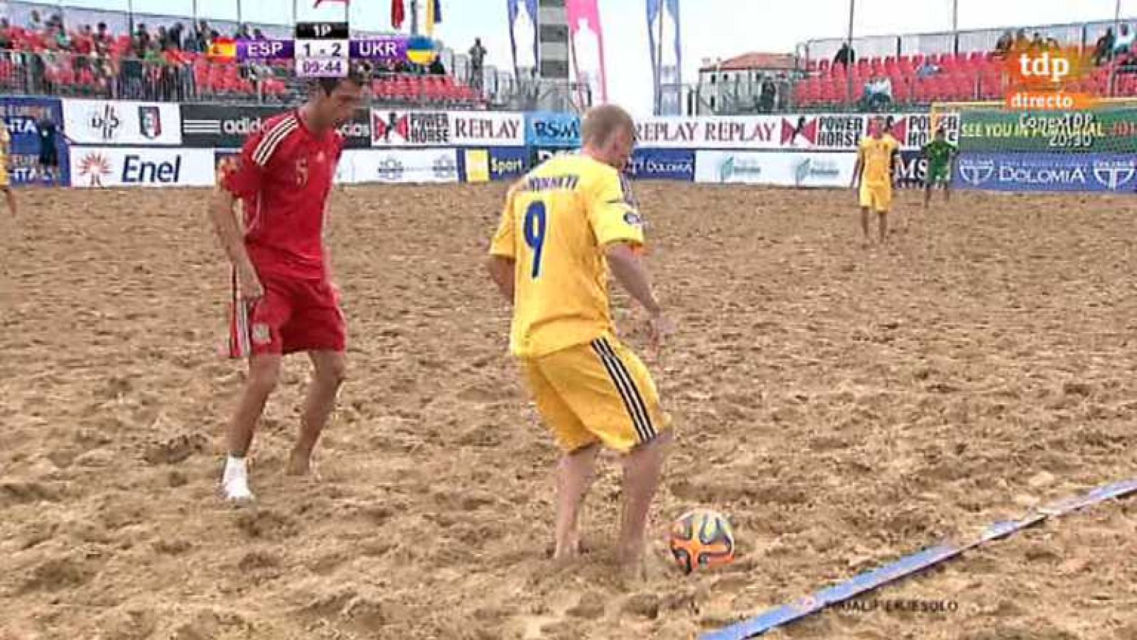 Fútbol playa - Clasificación Campeonato del Mundo zona europea. 2ª Fase. España - Ucrania - Desde Jesolo (Italia) - ver ahora