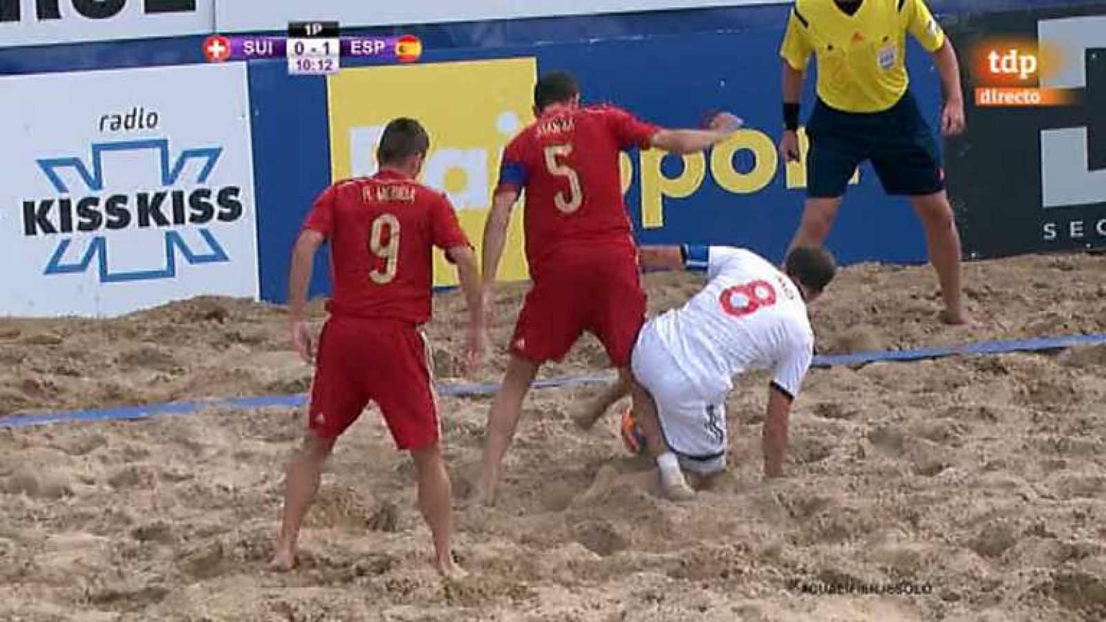 Fútbol playa - Clasificación Campeonato del Mundo. Zona europea. 1ª semifinal. Suiza - España - Desde Jesolo (Italia) - ver ahora