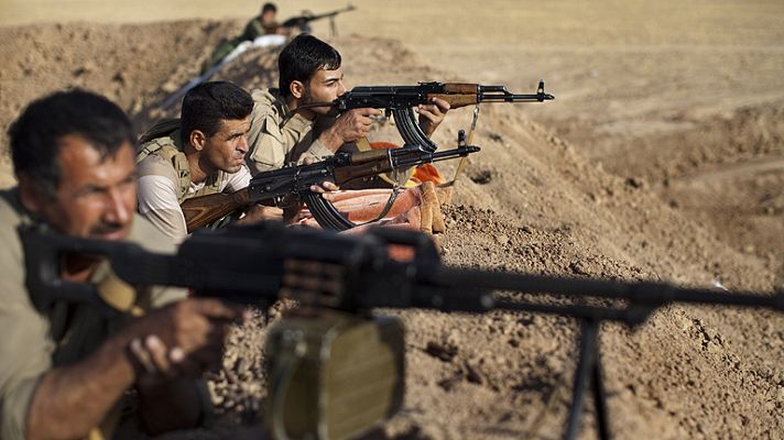 Telediario 1 - Francia inicia vuelos de reconocimiento en Irak y pide una respuesta rápida contra los yihadistas