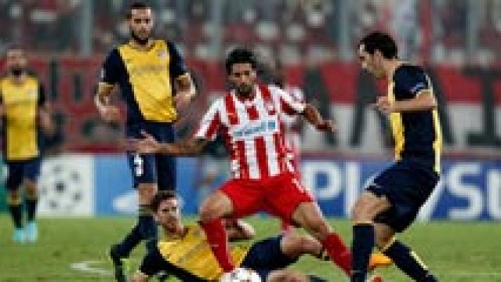 Oblak debuta con mal pie y el Atlético pierde ante el Olympiacos