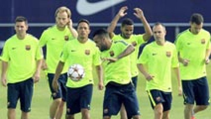 Telediario 1 - Un Barça con rotaciones para ganar en Champions