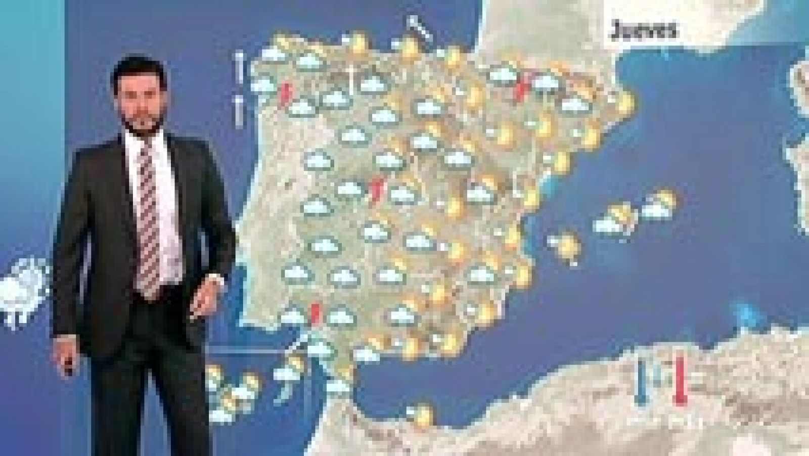 Lluvias en la mitad oeste de la Península y ligera bajada de temperaturas