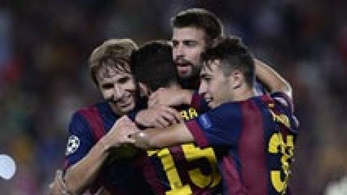 El Barça vence pero no convence en Champions