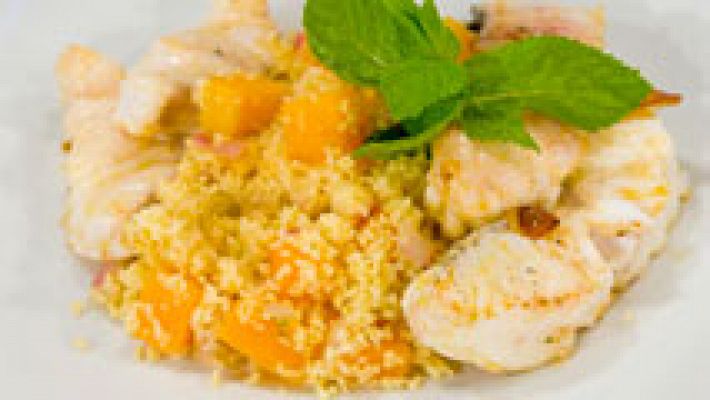 RTVE Cocina - Cuscús de calabaza y cebolla con pescado