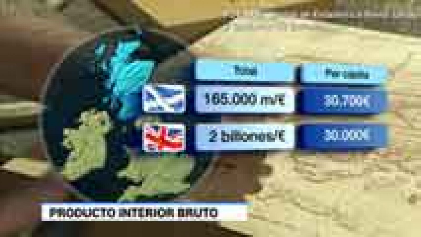 Escocia representa poco más del 8% del Producto Interior Bruto del Reino Unido