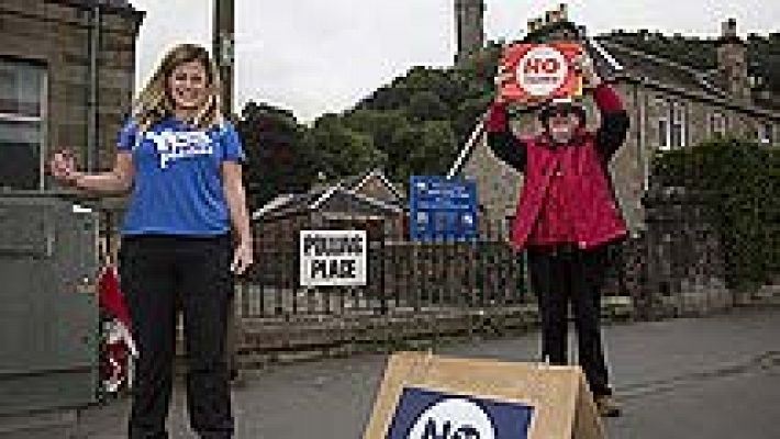 Telediario 1 - Histórico referéndum de independencia en Escocia