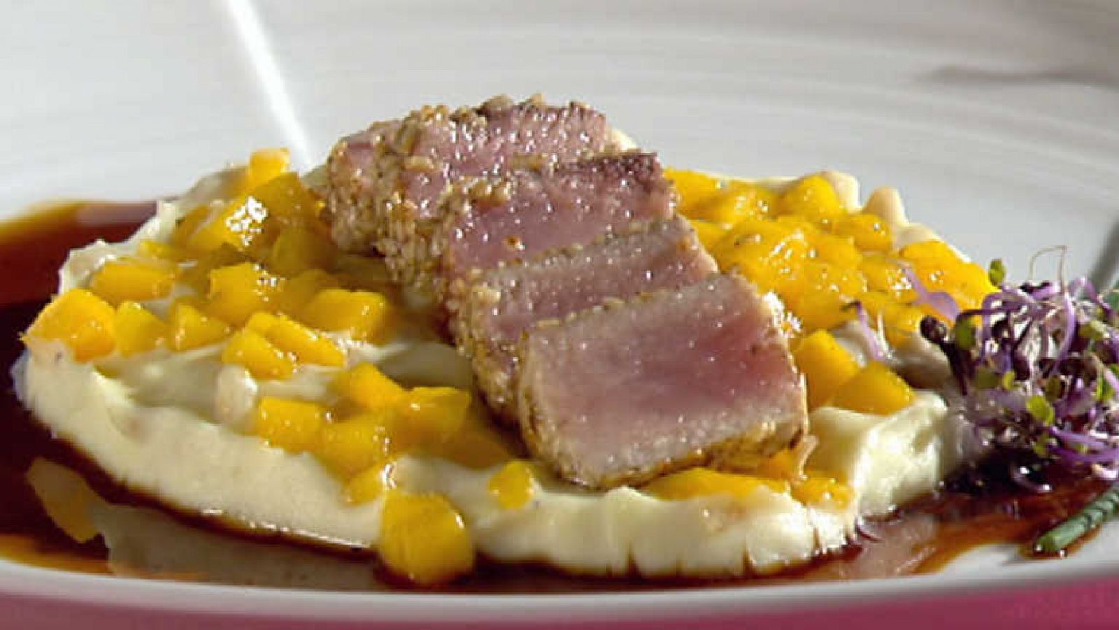 Cocina con Sergio - Bonito en tataki con suave de patata