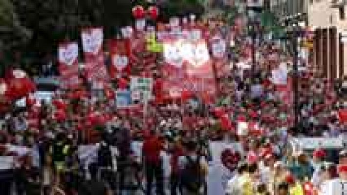 Manifestaciones a favor de la reforma de la ley del aborto