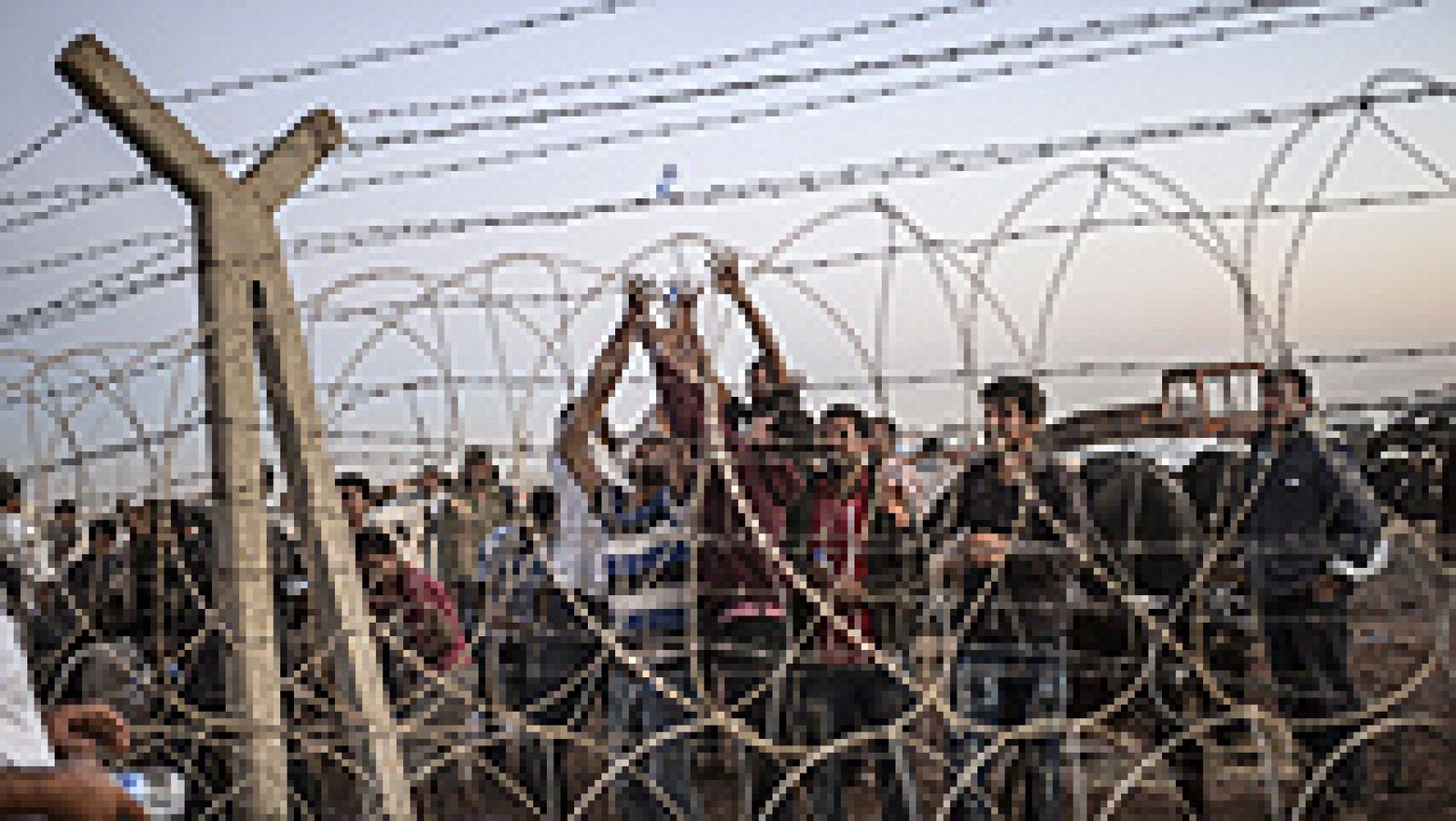 Telediario 1: Más de 100.000 refugiados llegan a la frontera de Turquía | RTVE Play