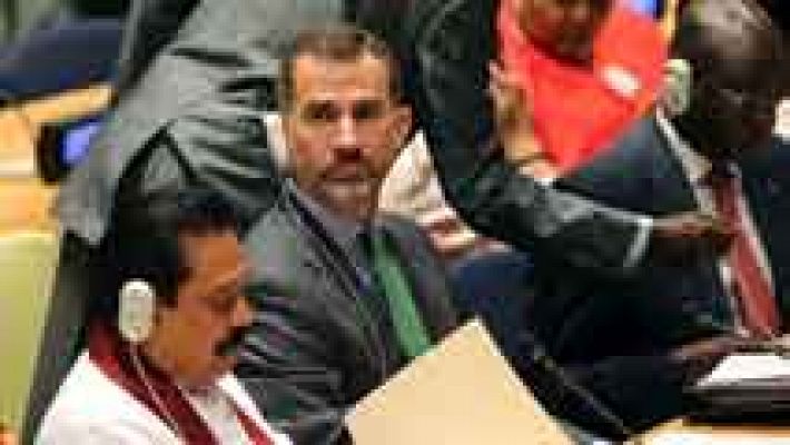 Telediario 1 - El rey interviene ante la ONU en Nueva York