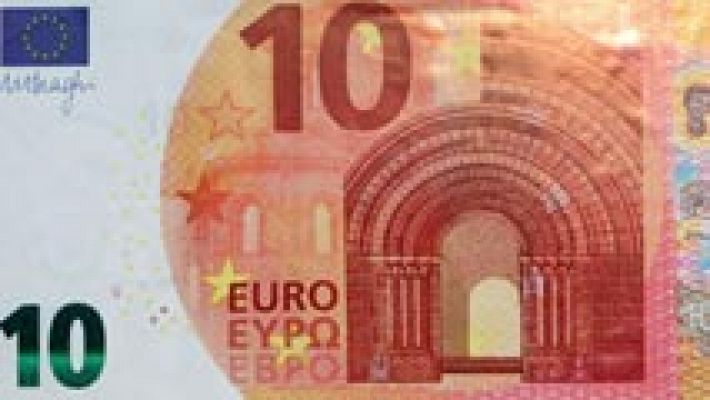 Los nuevos billetes de diez euros comienzan a circular