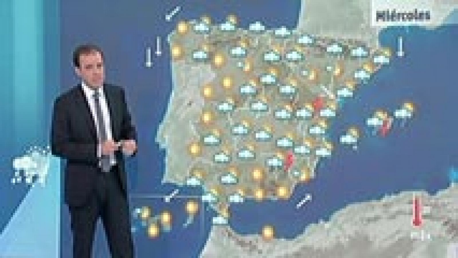 El tiempo: Lluvias fuertes en Cataluña y el oeste de Andalucía | RTVE Play