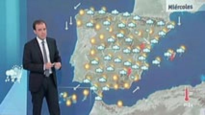 El tiempo - Lluvias fuertes en Cataluña y el oeste de Andalucía