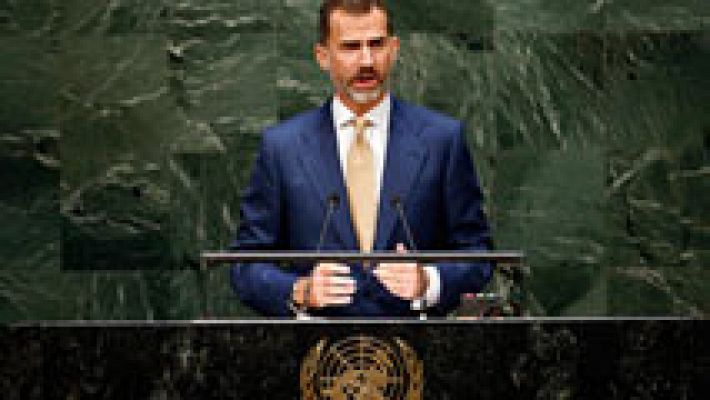 Informativo 24h - El rey reivindica en la ONU la democracia española, que "ampara a los distintos territorios en su diversidad"