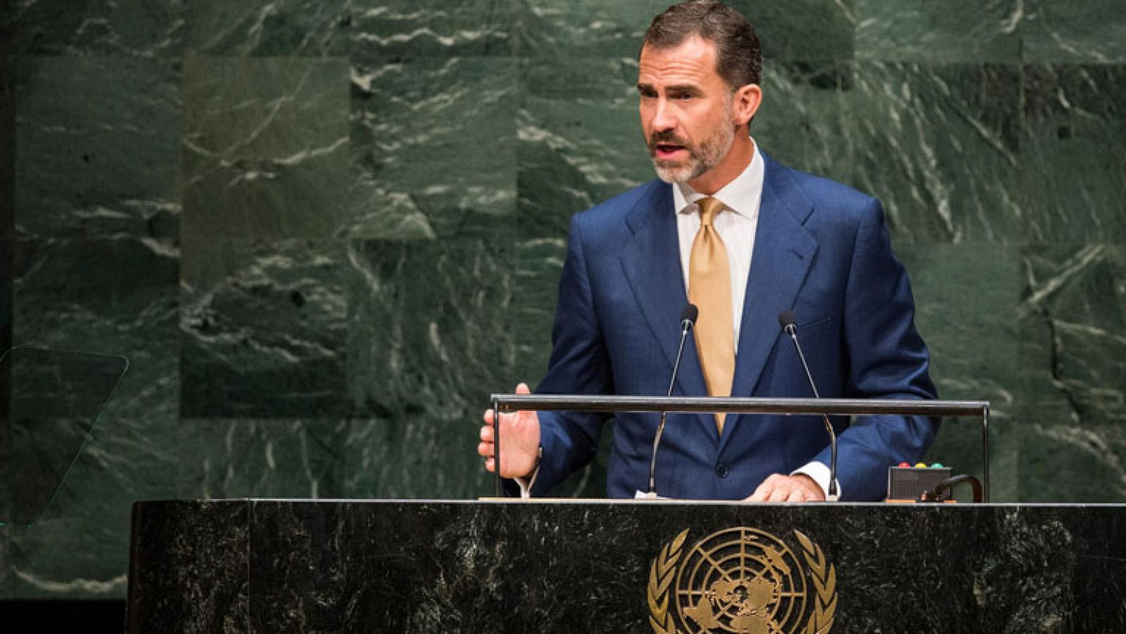 Primera intervención de Felipe VI ante la Asamblea General de la ONU desde su proclamación