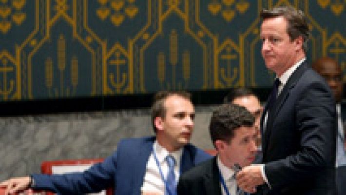 Telediario 1 - El Parlamento británico votará este viernes si se une a la ofensiva sobre Irak