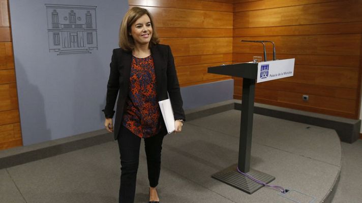 Telediario 1 - Para Saénz de Santamaría nadie está por encima de la ley