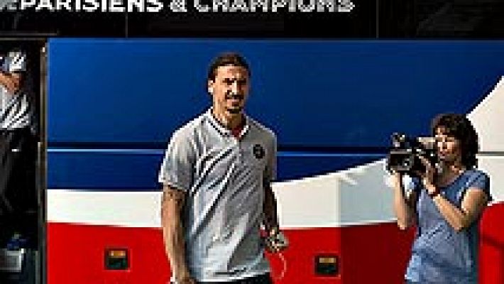 Telediario 1 - Ibrahimovic, baja ante el FC Barcelona por su lesión en el talón