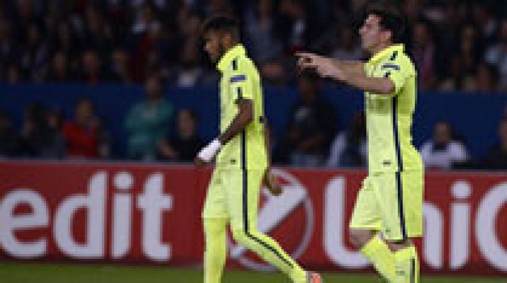 Champions League - Messi pone las tablas con un golazo de jugada colectiva (1-1)