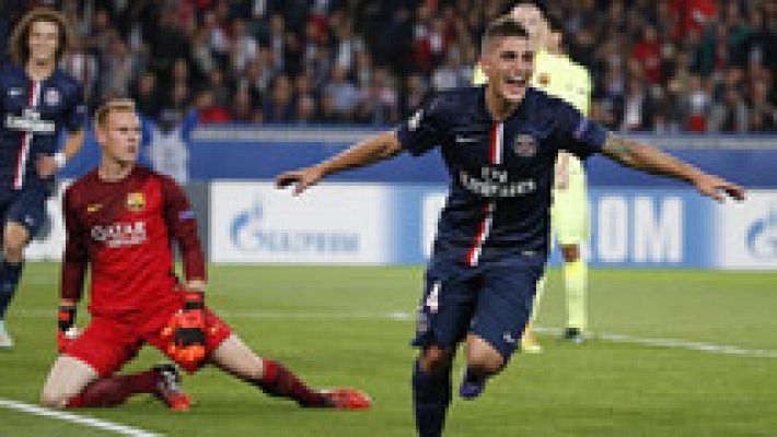 Telediario 1 - El Barça hace aguas en París